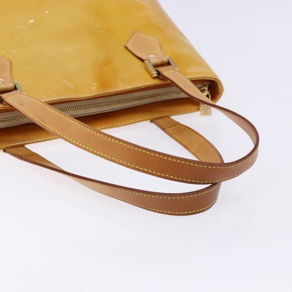 LOUIS VUITTON Monogram Vernis Houston Hand Bag Beige M91004 - Picture 7 of 13